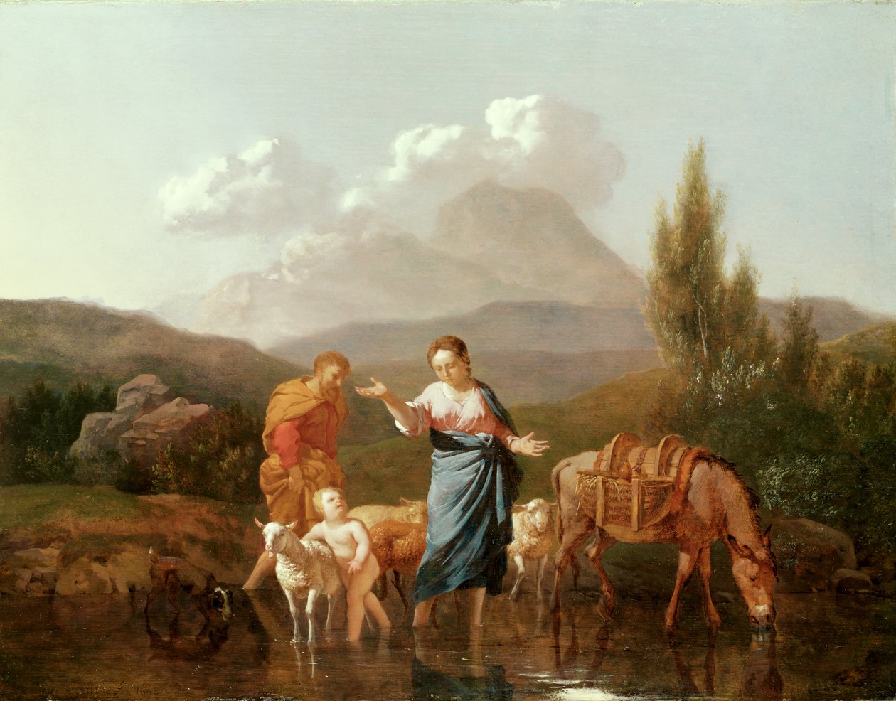 神圣家族在一条小溪 作者 卡雷尔·杜哈丁（Karel Dujardin）