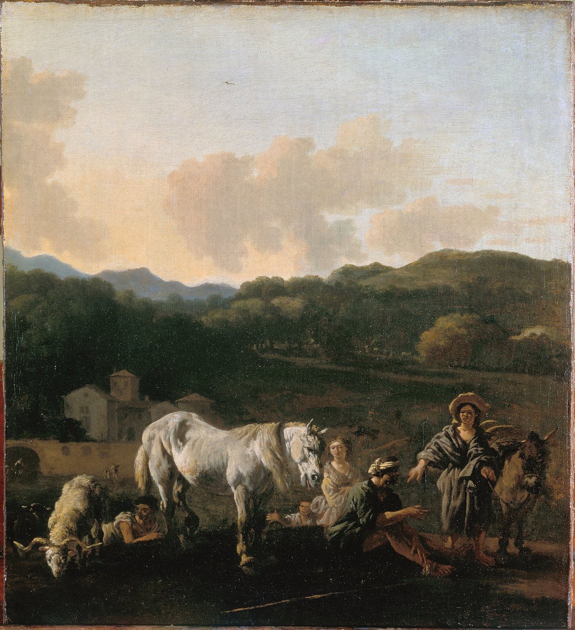 农民与白马 作者 卡雷尔·杜哈丁（Karel Dujardin）