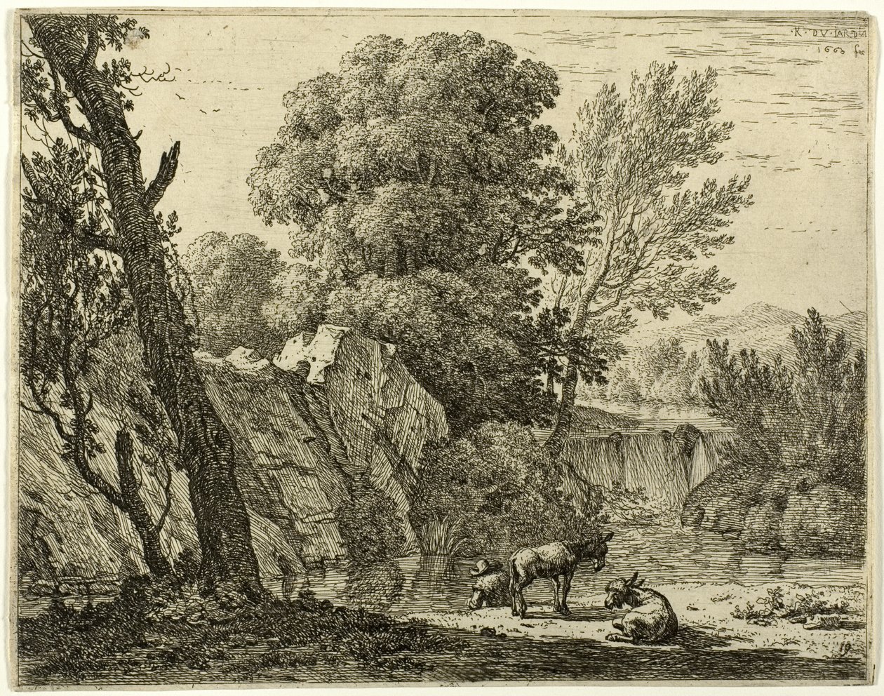 有两头驴的包装工 作者 卡雷尔·杜哈丁（Karel Dujardin）
