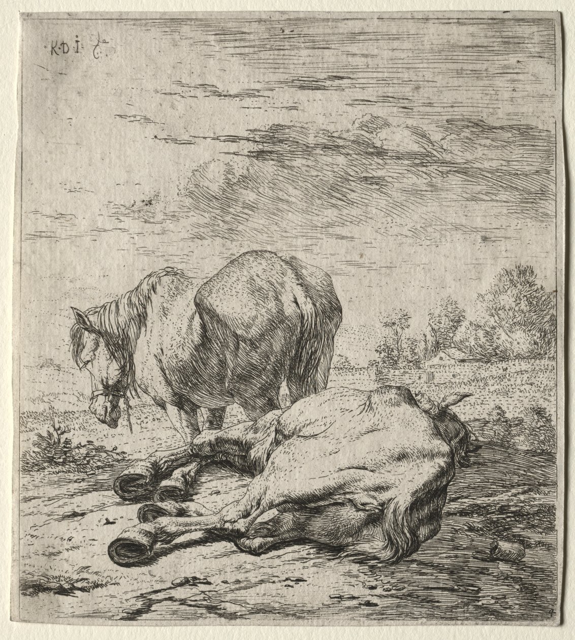 两匹马 作者 卡雷尔·杜哈丁（Karel Dujardin）