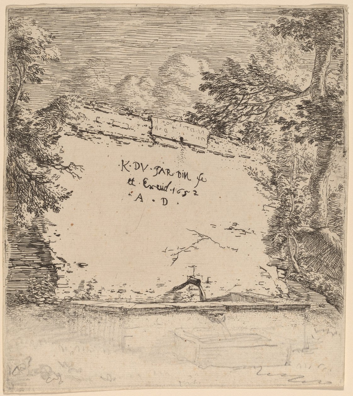 带喷泉的扉页 作者 卡雷尔·杜哈丁（Karel Dujardin）