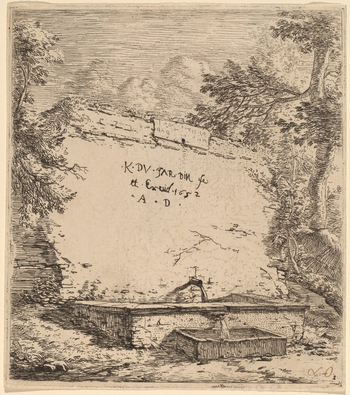 带喷泉的扉页 作者 卡雷尔·杜哈丁（Karel Dujardin）