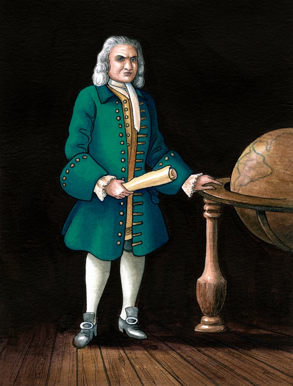 船长威廉·基德（William Kidd），私人船长，1645-1701年 作者 凯伦·洪佩（Karen Humpage）