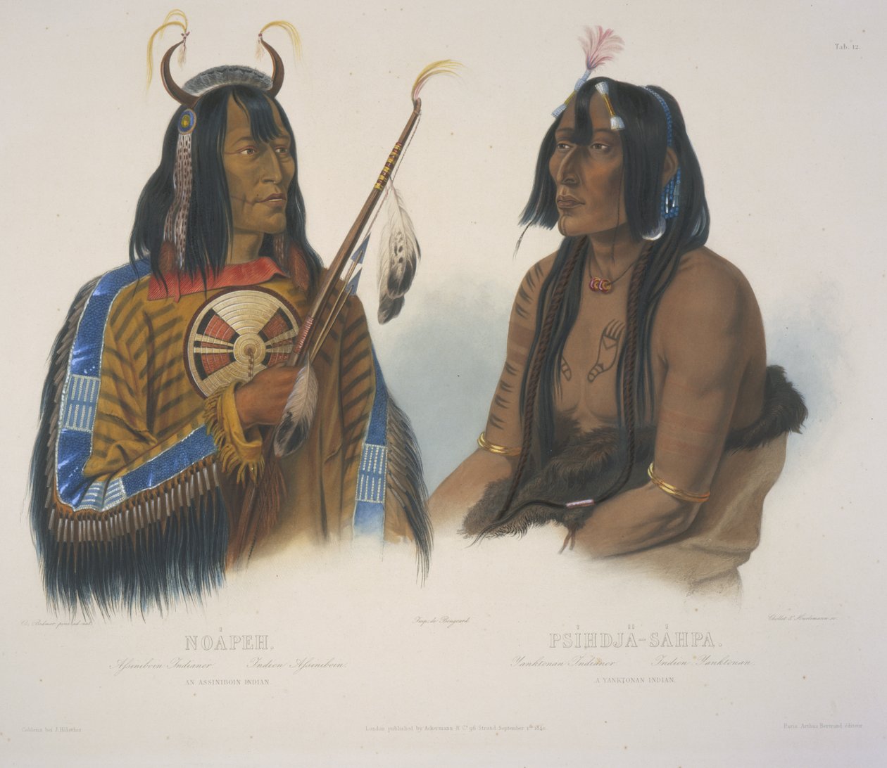 Assiniboin印第安人和Yanktonan印第安人 作者 卡尔·博德默