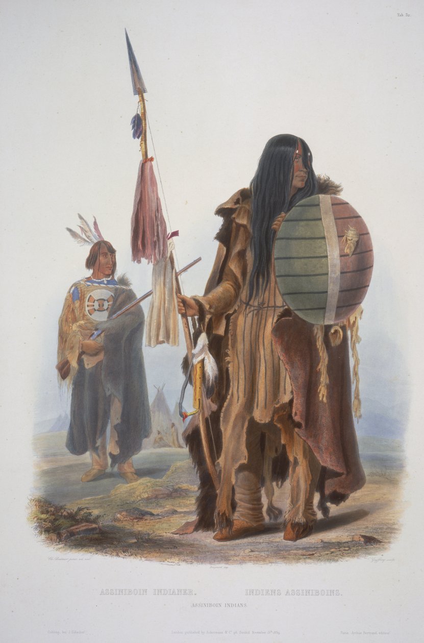 Assiniboin印第安人 作者 卡尔·博德默