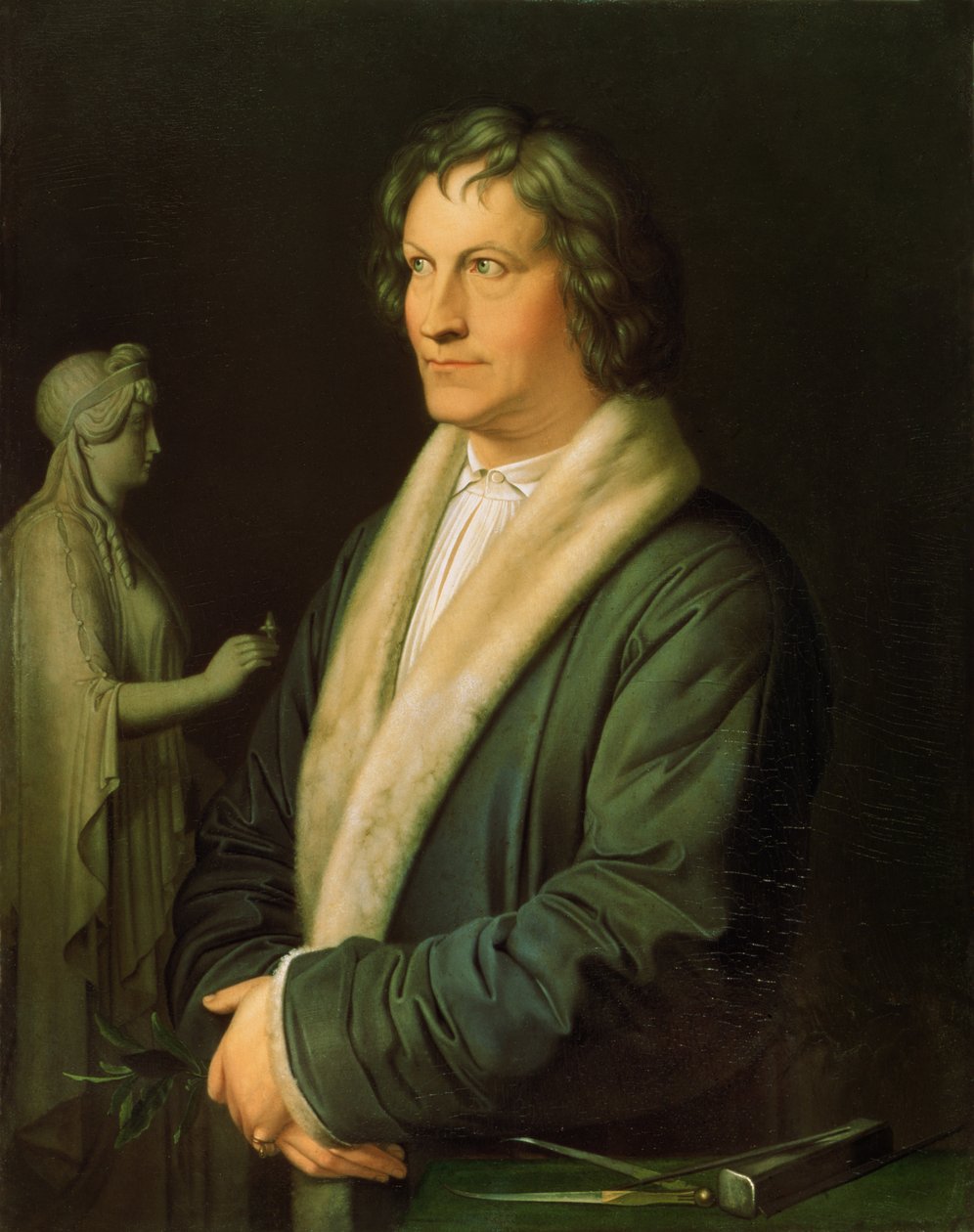 雕塑家Bertel Thorvaldsen的肖像，1823年 作者 卡尔·约瑟夫·贝加斯
