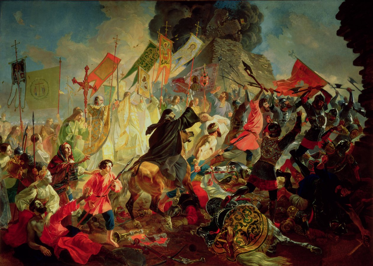 King Stephan IV Batory于1581年围攻普斯科夫 作者 卡尔·巴甫洛维奇·布留洛夫