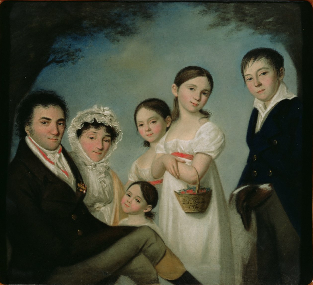 Boratynsky家族，1816年 作者 卡尔·威廉·巴杜