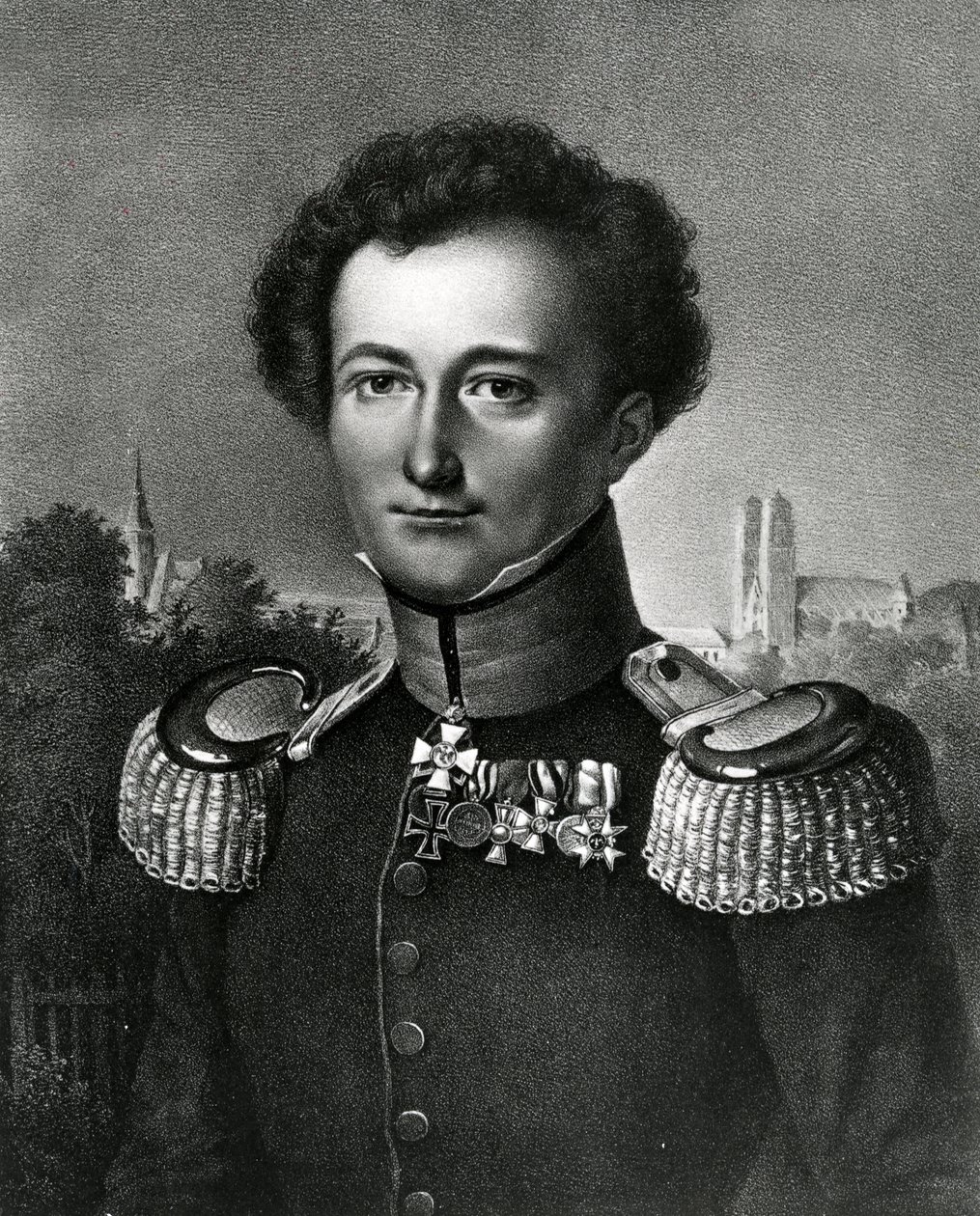 Carl von Clausewitz，1830年由F. Michelis制作的印刷品 作者 卡尔·威廉·瓦赫