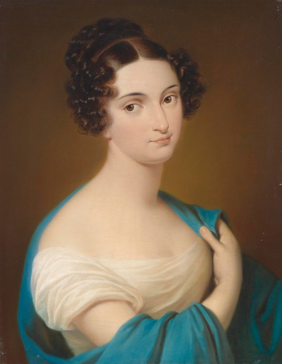 Maria Despina Nitto的肖像（1795年 -  1866年） 作者 萨尔的卡尔