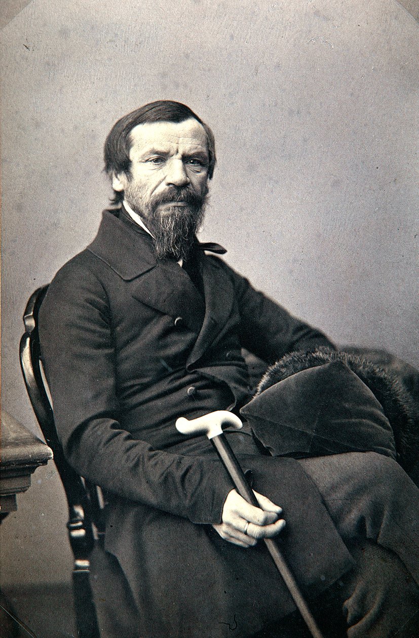 俄罗斯历史学家兼记者米歇尔·波哥丁（Michail Pogodin），1850年代 作者 卡尔·奥古斯特·伯格纳