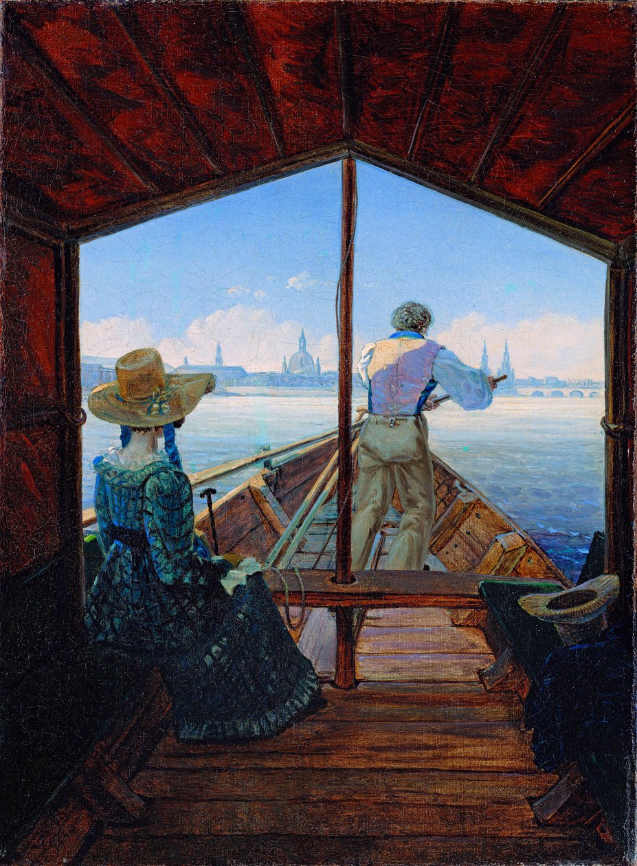 "Carl Gustav Carus (1789-1869) 油画 1827 年 尺寸 29x22 厘米 杜塞尔多夫 Kunstpalast 博物馆 作者 卡尔·古斯塔夫·卡鲁斯