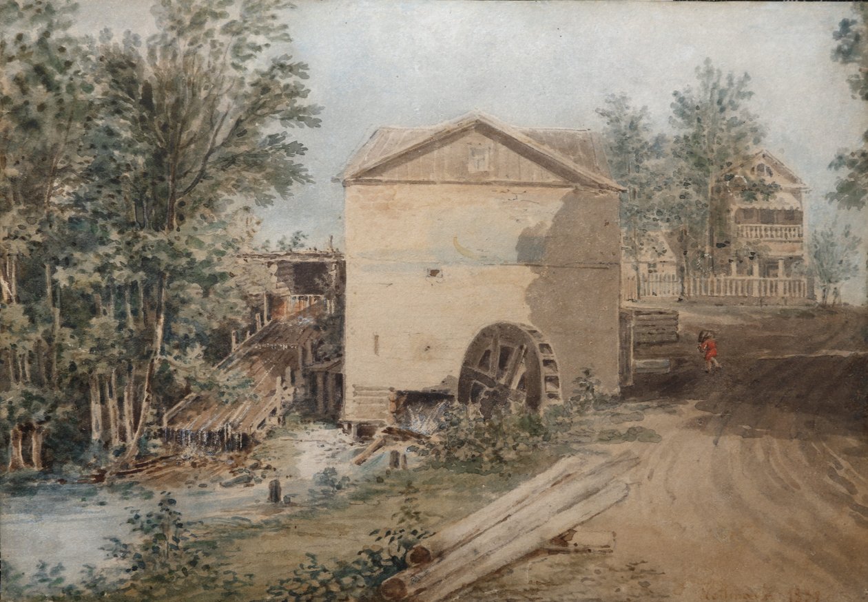 Polotnyany zavod，Goncharov家族的一个家族庄园，1839年。 作者 卡尔·伊万诺维奇·科尔曼