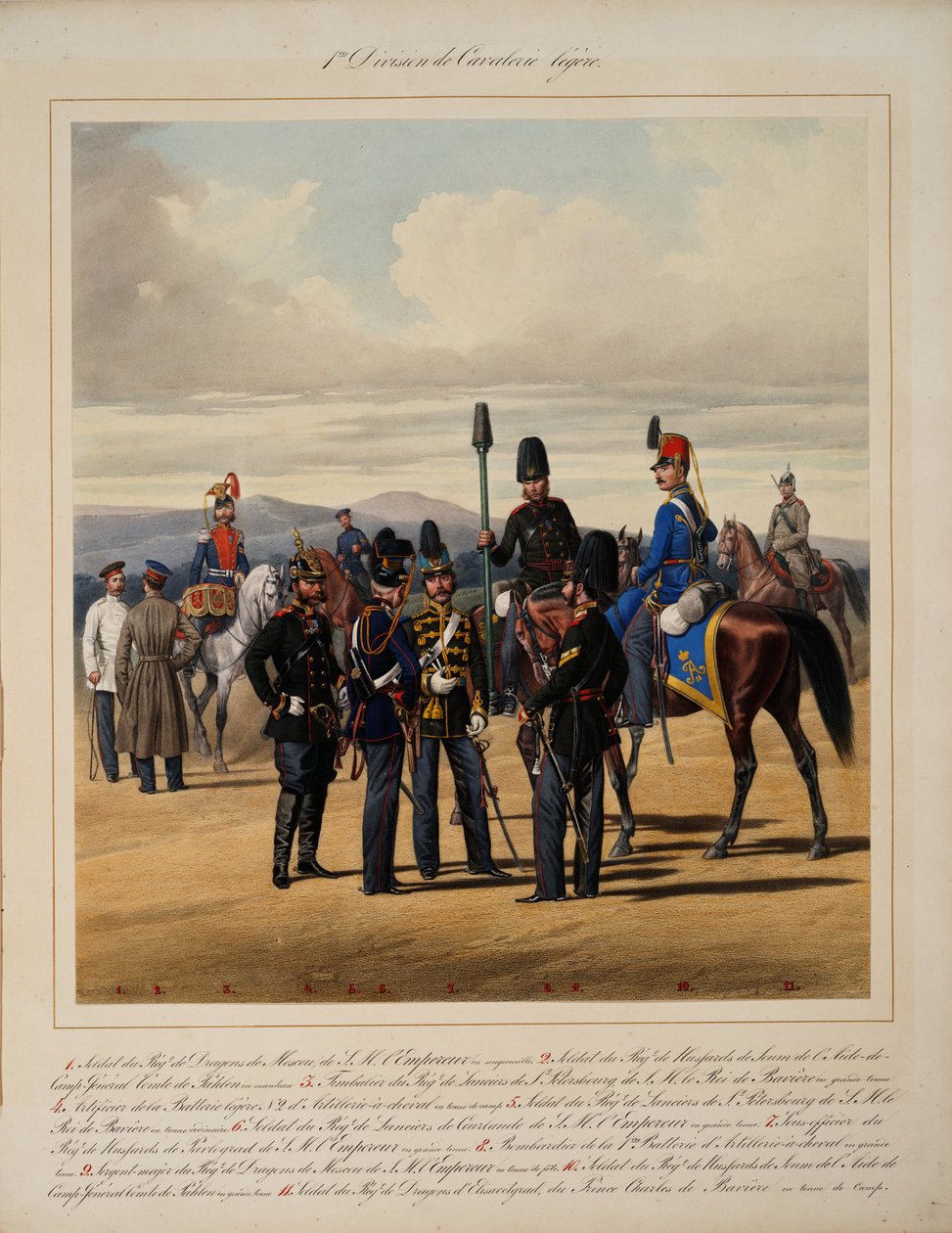 第一轻骑兵师，1867年 作者 卡尔·卡洛维奇·皮拉茨基