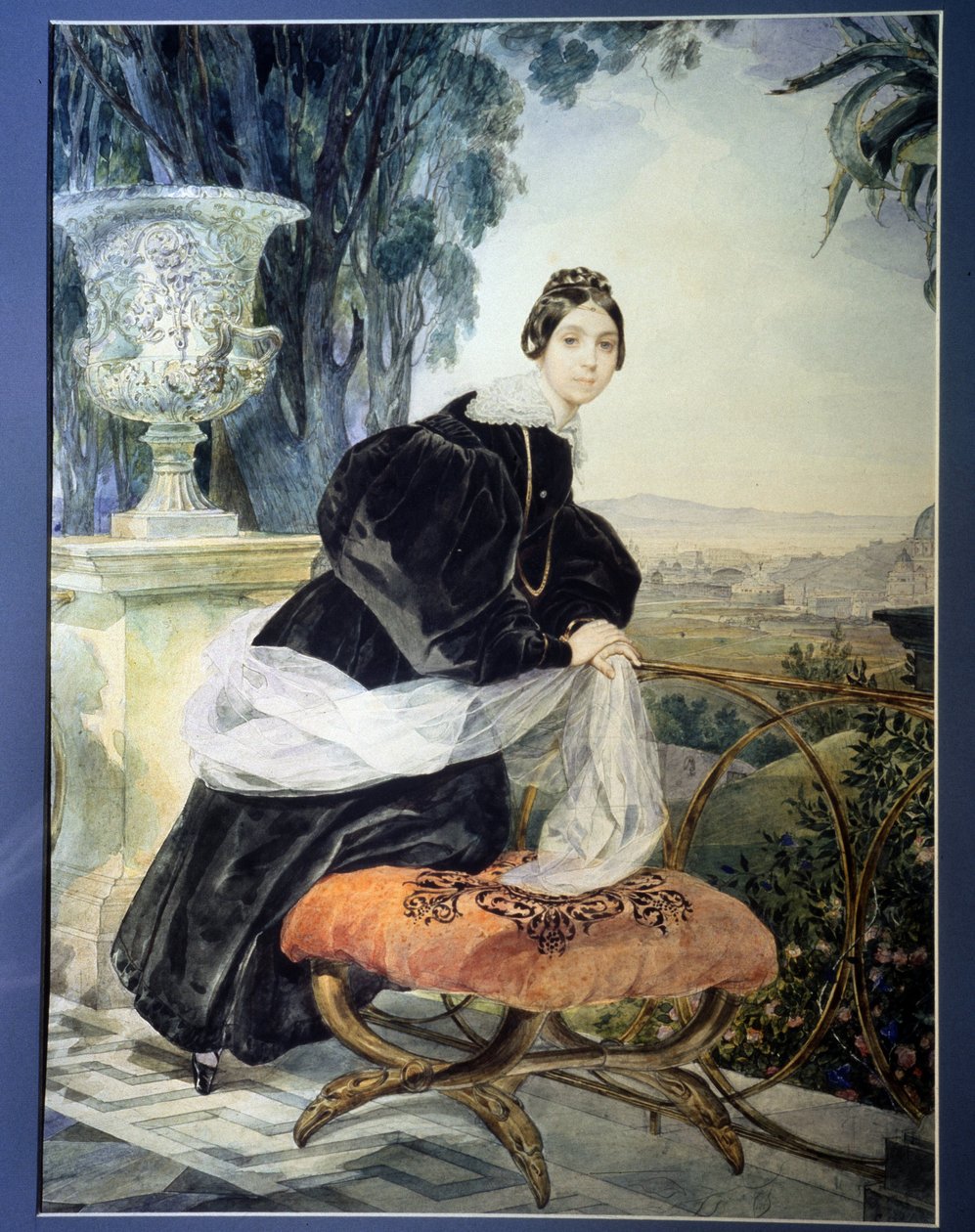 "俄罗斯大公夫人伊丽莎白-萨尔蒂科娃肖像（1802-1863 年）"。卡尔-巴甫洛维奇-布留尔洛夫（布留尔洛夫）（1799-1852 年）的画像，1833-1835 年 俄罗斯国立博物馆，圣彼得堡 作者 卡尔·巴甫洛维奇·布留洛夫