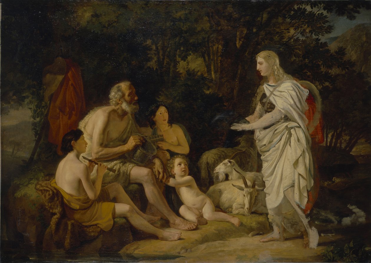 Erminia and Shepherds，1824年 作者 卡尔·巴甫洛维奇·布留洛夫