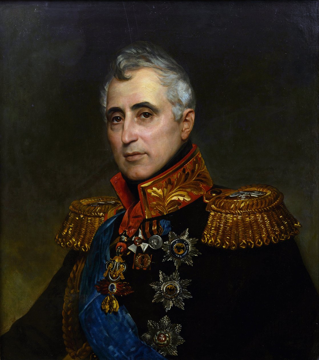 卡洛-安德烈（查尔斯-安德烈）的肖像，波佐-迪-波尔戈伯爵（1764-1842），由布里乌洛夫，卡尔-帕夫洛维奇（1799-1852）绘制。布面油画 作者 卡尔·巴甫洛维奇·布留洛夫