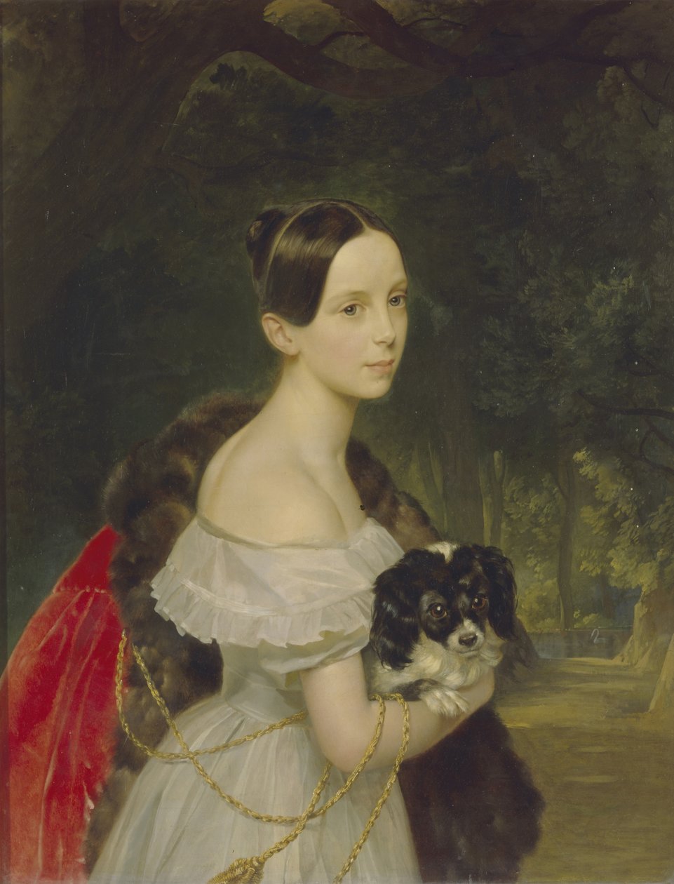 乌利亚娜·史密诺娃（Ulyana M.Smirnova）的肖像，1837-1840年 作者 卡尔·巴甫洛维奇·布留洛夫
