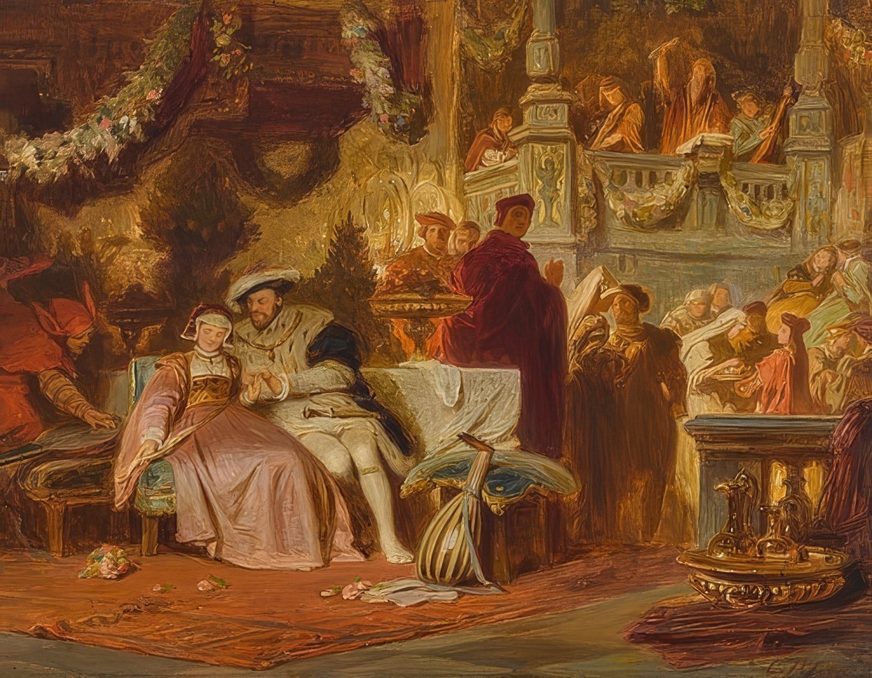 亨利八世（Henry VIII）与红衣主教沃尔西（Annal Booln）争夺球 作者 卡尔·西奥多·冯·皮洛蒂