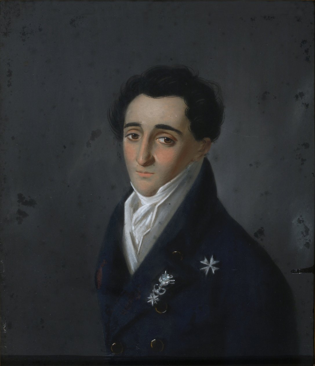 Christofor Ekimovich Abamelik-Lazarev的肖像1789-1871年，1820年 作者 卡尔·威廉·巴杜