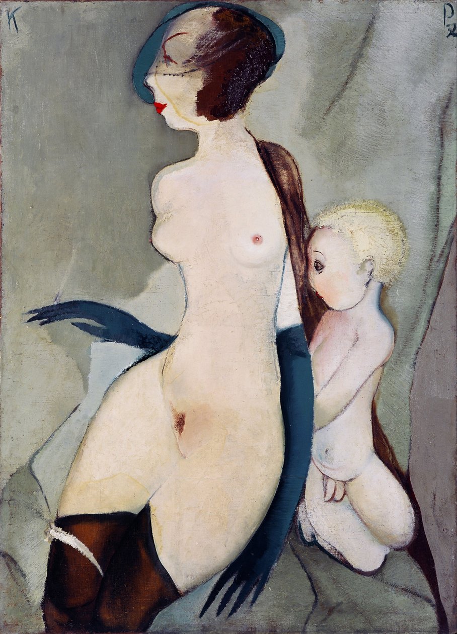“Madone de la rue Marijas a Riga, Lettonie”（马里哈斯街的圣母）Peinture de Karlis Padegs (1911-1940) - 1932 - 布面油画 尺寸 94x68 cm 拉脱维亚共和国国家艺术博物馆，里加 作者 卡里斯·帕德斯（Karlis Padegs）