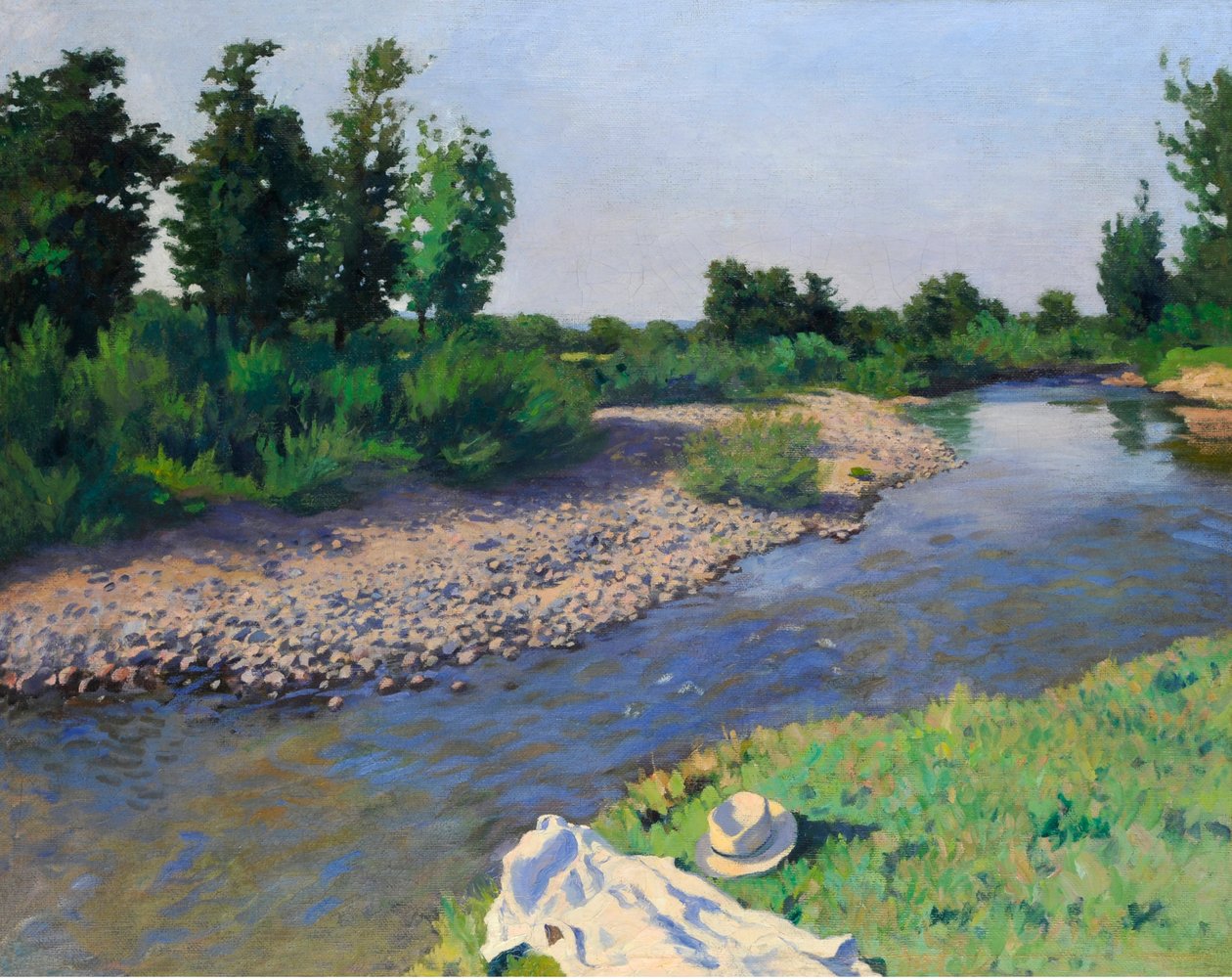 Ruisseau II - Stream II，作者Ferenczy, Karoly (1862-1917)。布面油画 作者 卡罗莉·费伦奇（KárolyFerenczy）