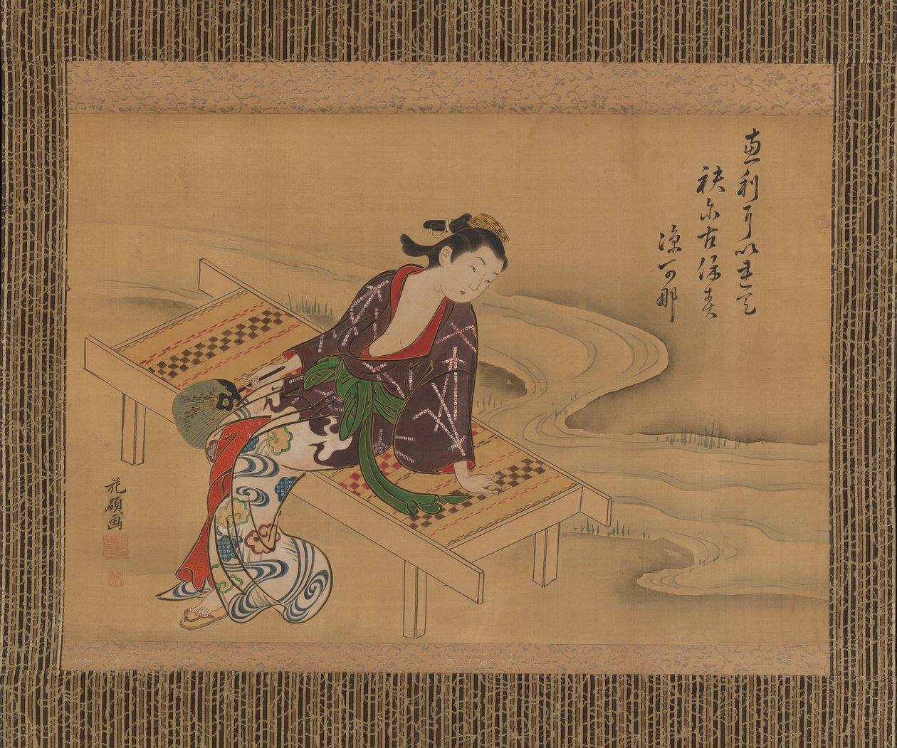 享受清凉的微风。 作者 嘉关