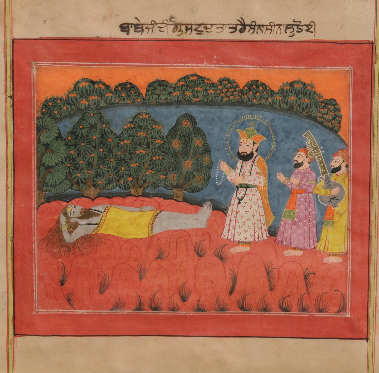 纳纳克（Guna Nanak）大师来到Sanyasi Dattetreya 作者 克什米尔学校