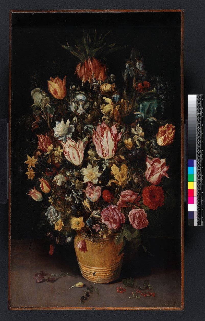 盆花，1614年 作者 卡巴斯尔（Kasper）或加斯珀·范·登·霍克（Gaspar van den Hoecke）