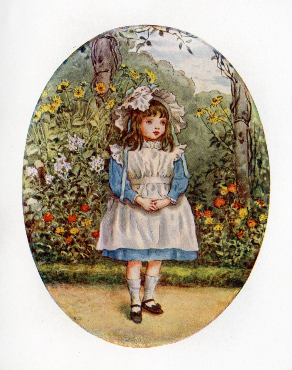 Joan Ponsonby，1891年由凯特格林纳威。 作者 凯特·格林威（Kate Greenaway）