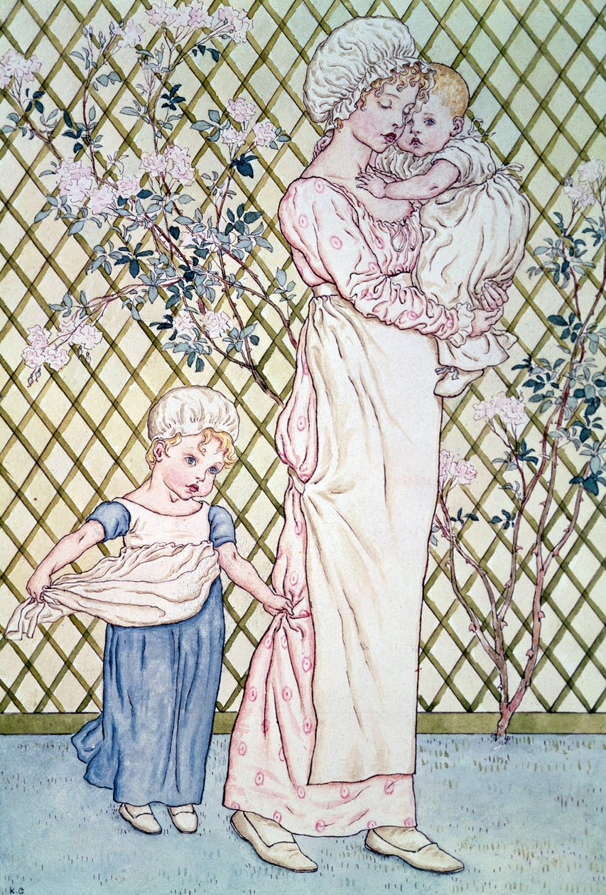 母亲和孩子 作者 凯特·格林威（Kate Greenaway）