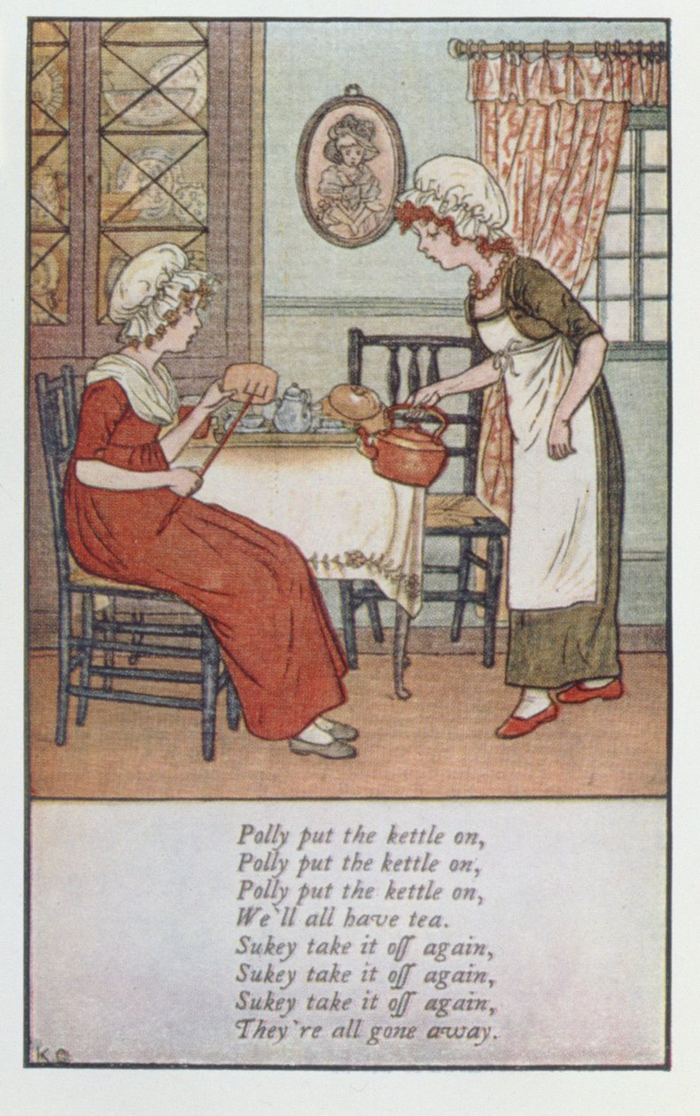 波莉把水壶放了 作者 凯特·格林威（Kate Greenaway）