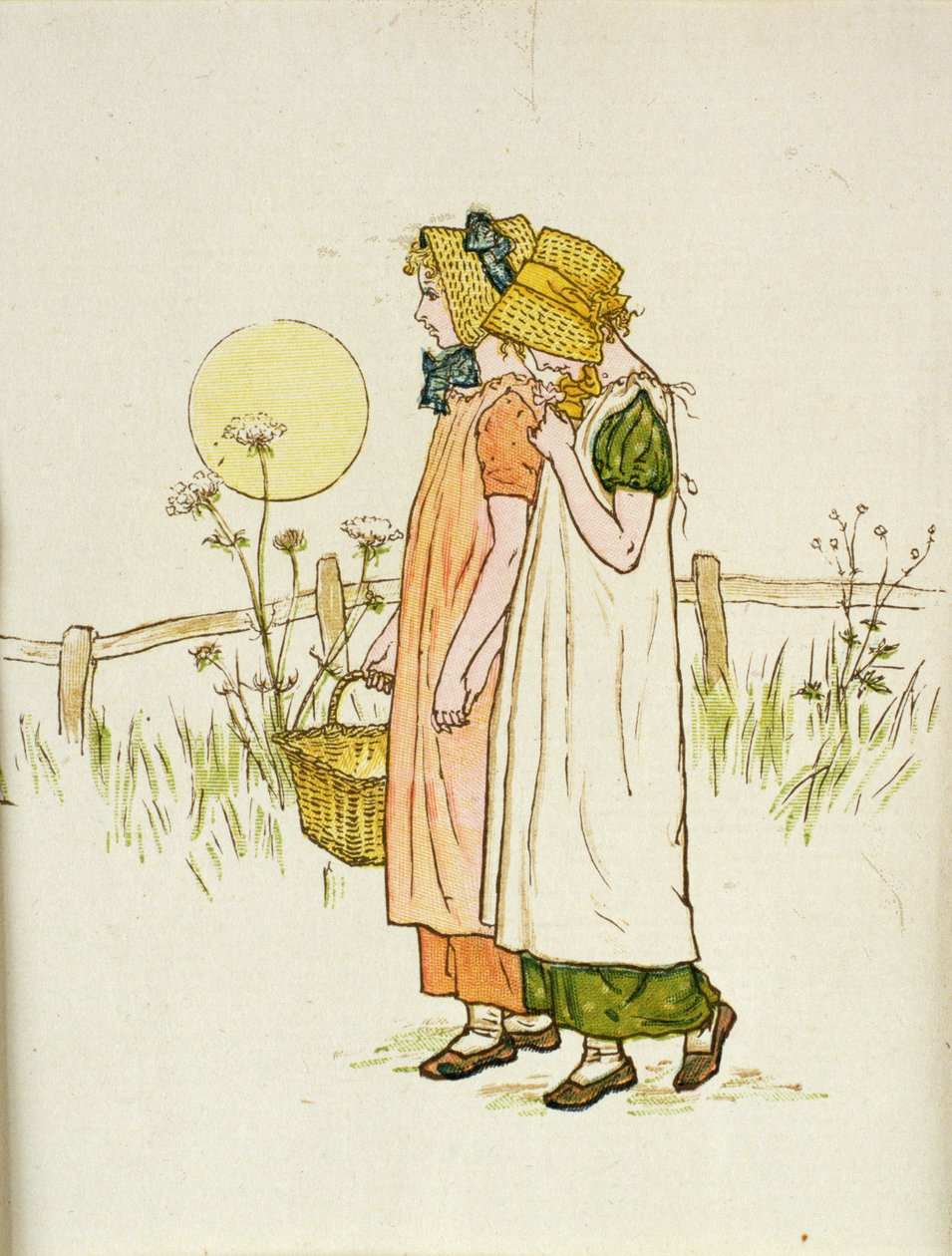 累了，来自&39;孩子一生中的一天&39; 作者 凯特·格林威（Kate Greenaway）