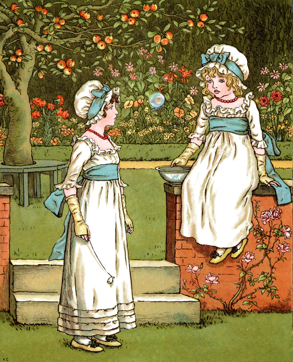 凯特-格林纳威的《泡沫》。 作者 凯特·格林威（Kate Greenaway）