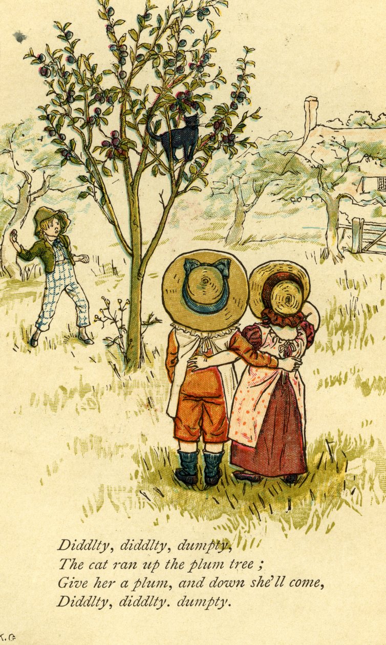Diddlty diddlty dumpty托儿所 作者 凯特·格林威（Kate Greenaway）