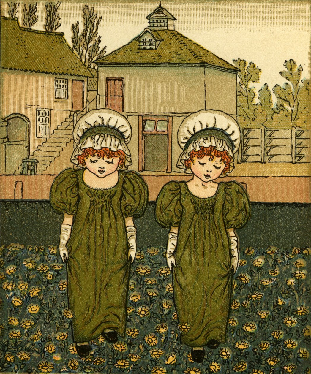 抽出一桶 作者 凯特·格林威（Kate Greenaway）