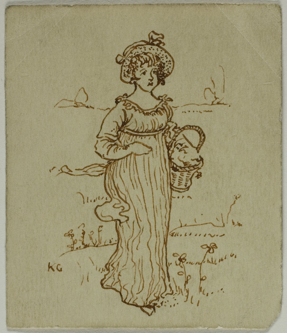 提篮女孩 作者 凯特·格林威（Kate Greenaway）