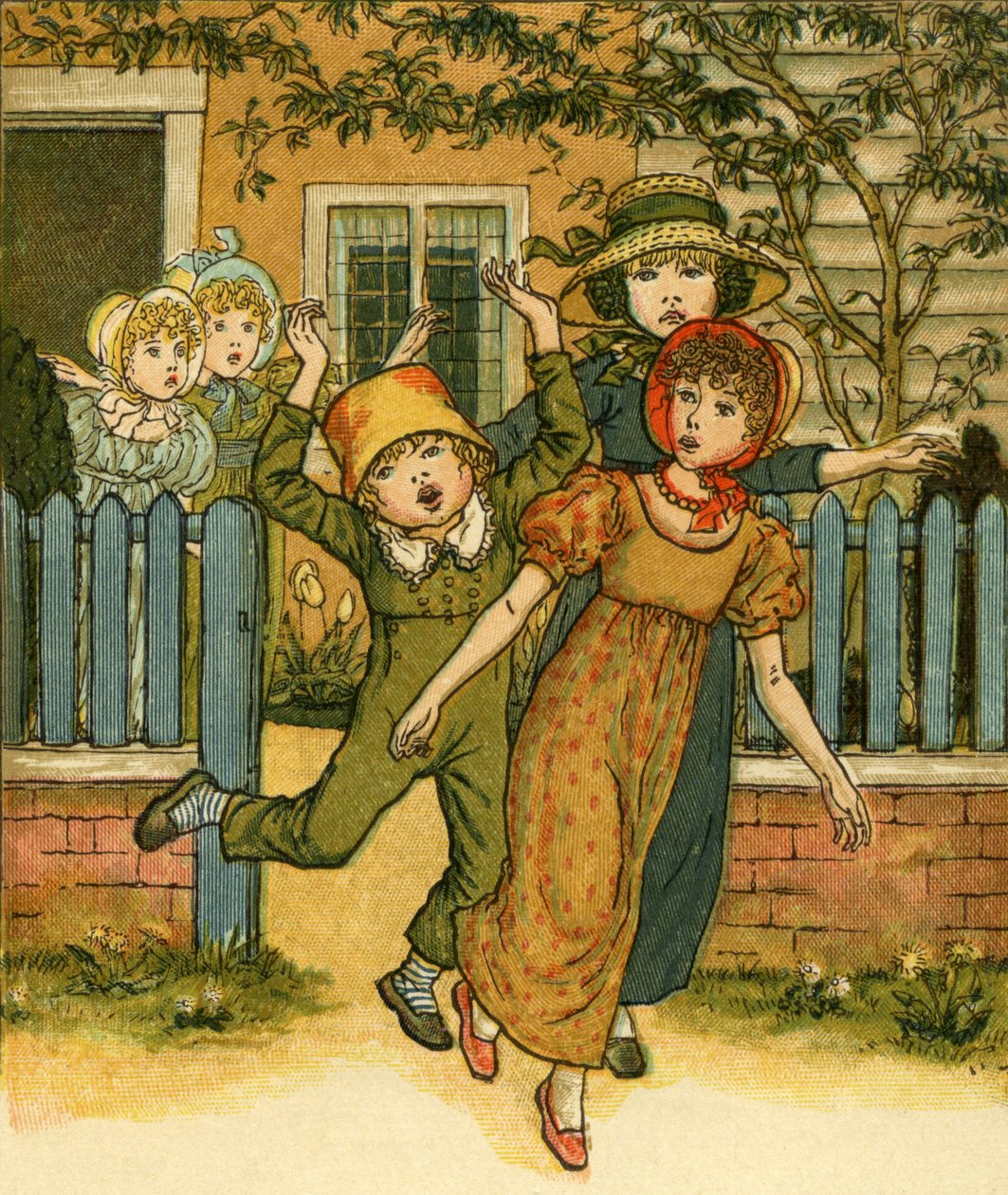 女孩和男孩来 作者 凯特·格林威（Kate Greenaway）