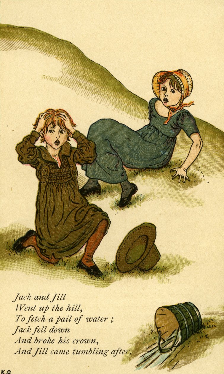 杰克和吉尔》插图 作者 凯特·格林威（Kate Greenaway）
