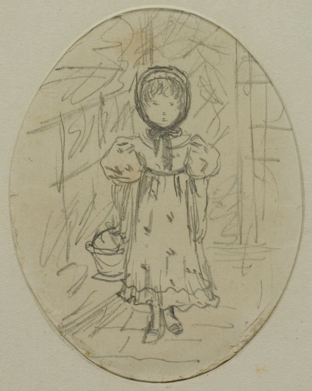 花园里的小女孩 作者 凯特·格林威（Kate Greenaway）