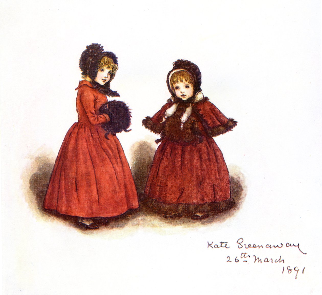 凯特-格林纳威的《出去走走》。 作者 凯特·格林威（Kate Greenaway）