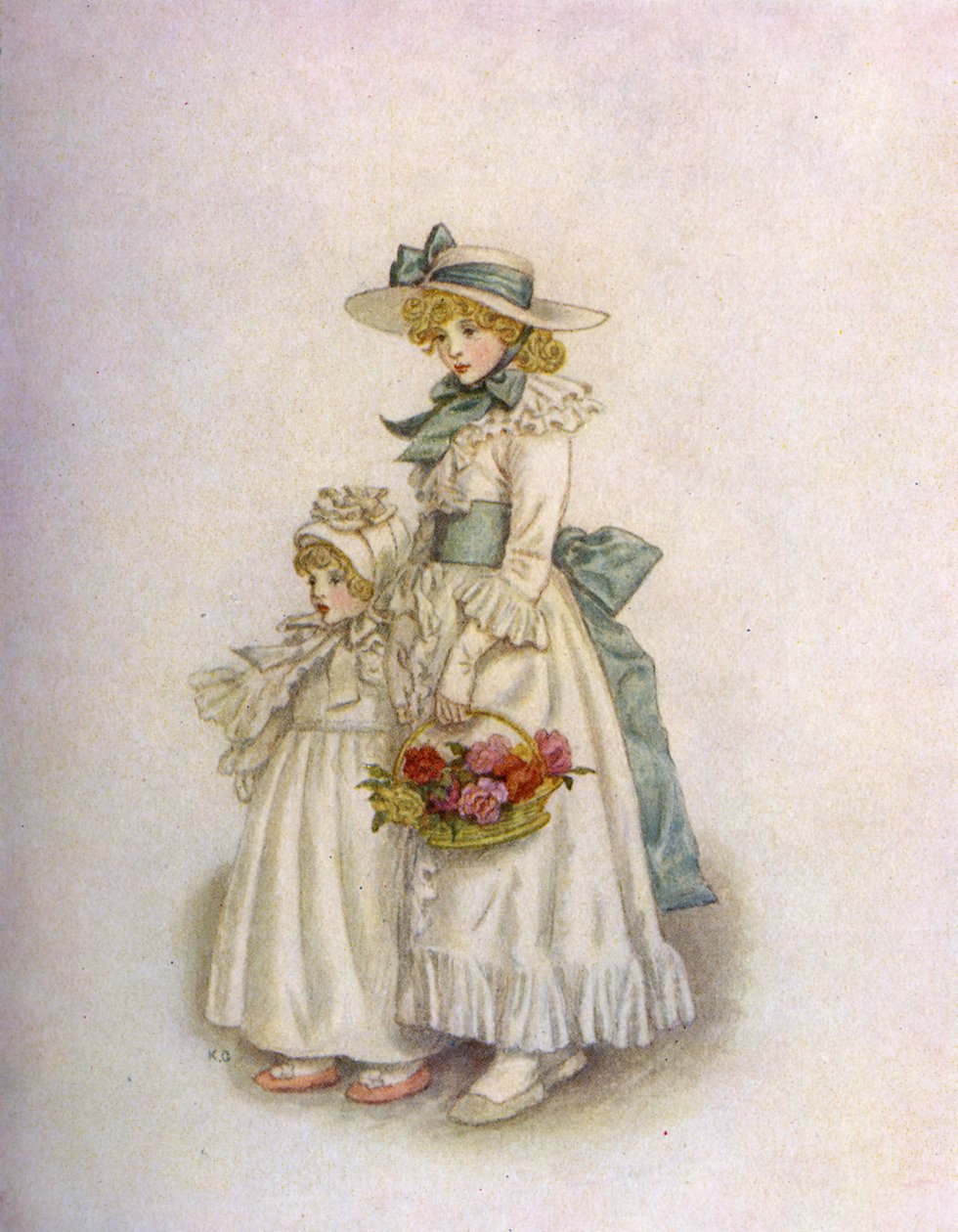 凯特-格林纳威的 "姐妹们 作者 凯特·格林威（Kate Greenaway）