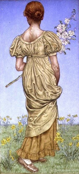 春天，开花（水彩 作者 凯特·格林威（Kate Greenaway）