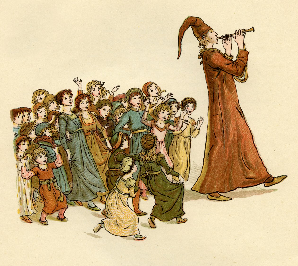 哈梅林的魔笛》（The Pied Piper of Hamelin 作者 凯特·格林威（Kate Greenaway）