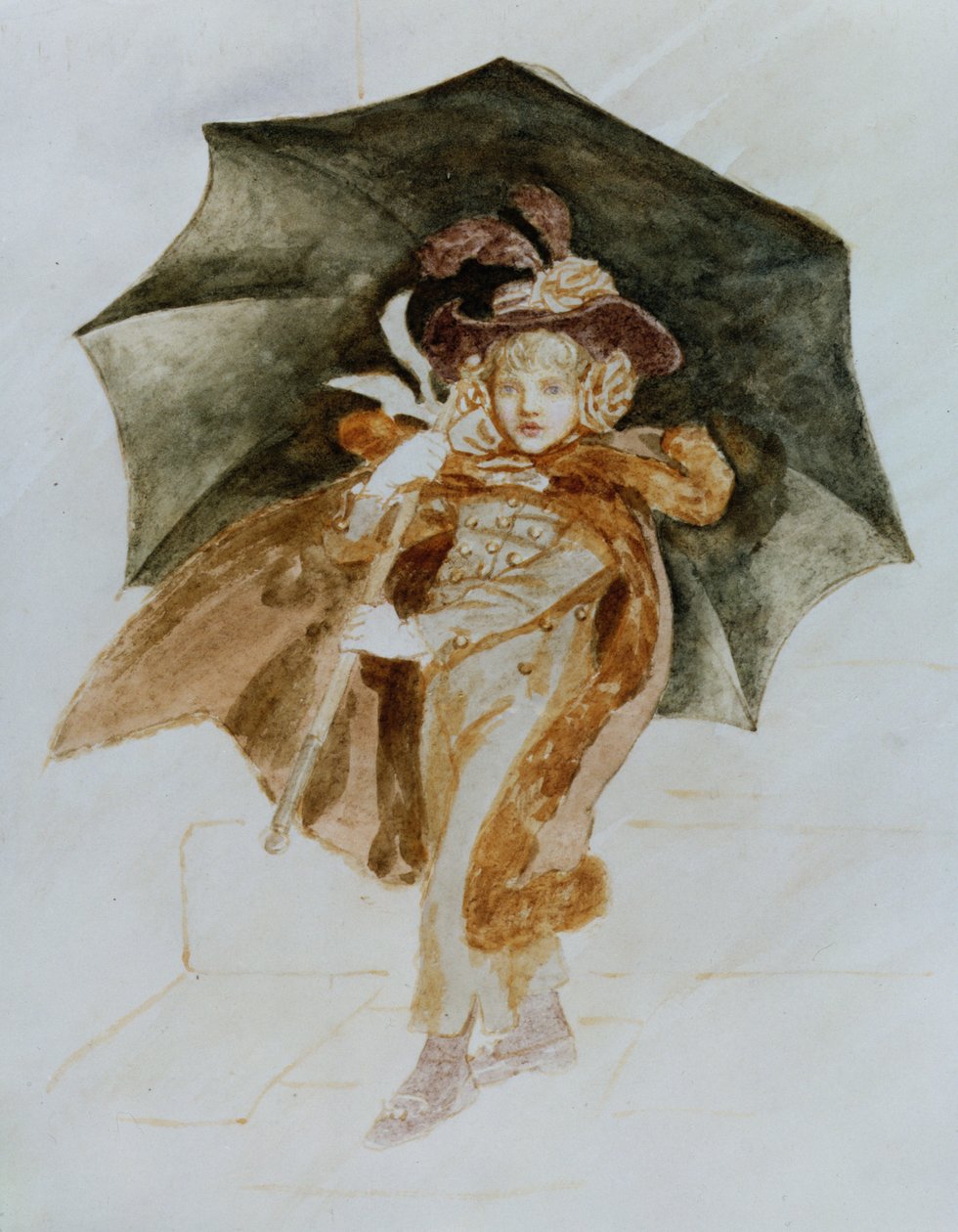 暴雨（纸上的wc） 作者 凯特·格林威（Kate Greenaway）