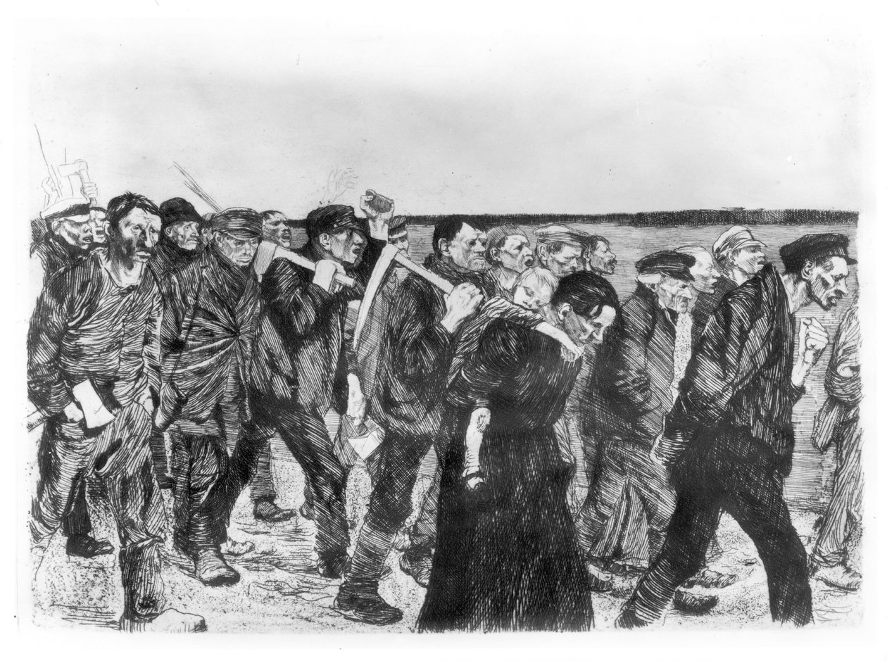 1897年柏林织工的三月 作者 凯特·珂勒惠支