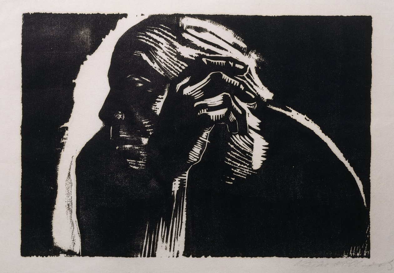 自画像；自画像，1924年 作者 凯特·珂勒惠支