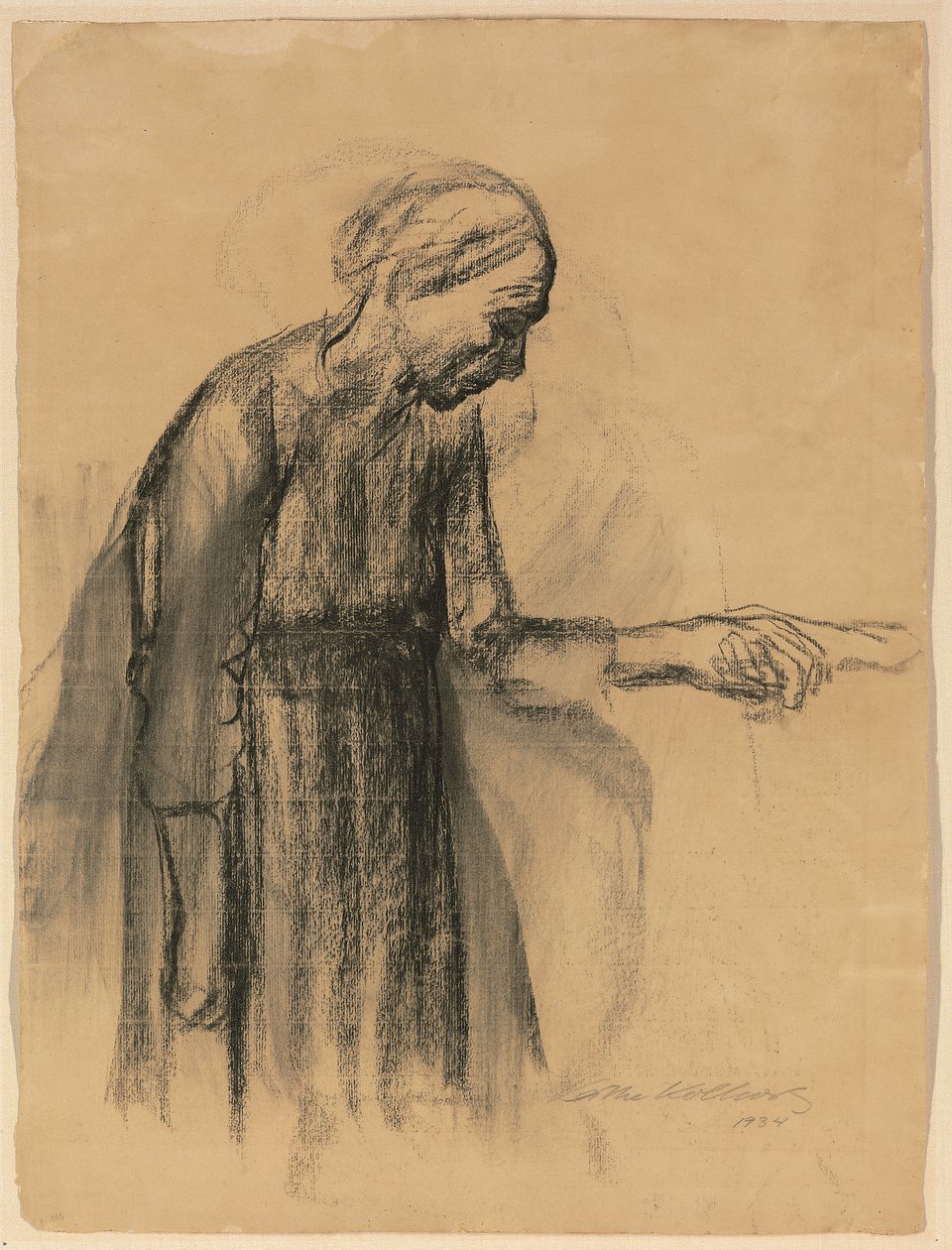 女人委托自己去死，1934年 作者 凯特·珂勒惠支