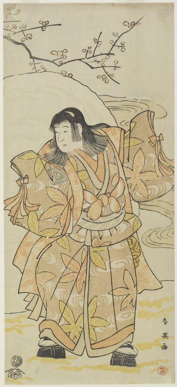 （扮演男孩的男演员），c。 1793年 作者 胜川俊英