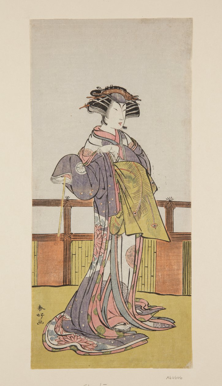 演员濑川菊之城（彩色木版画） 作者 胜川俊町